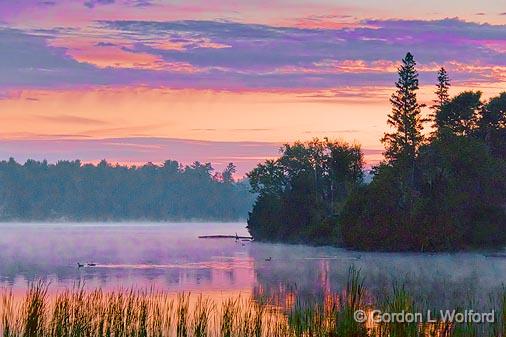 Gull River At Sunrise_14304.jpg - Photographed at Coboconk, Ontario, Canada.